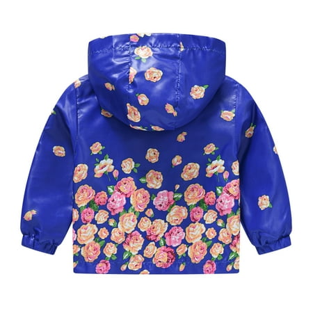 

kpoplk Baby Coat Kids Boys Warm Thick Jackets Hooded Cotton Fleece Parka Coat Children Winter Zipper Outerwear(Dark Blue)
