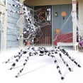 thumbnail image 2 of Hvmvliv Halloween Giant Fake Spider Giant Halloween Hairy Spider Realistic Scary White Spider Props Decoration For Indoor and Outdoor Decoration (90cm), 2 of 7