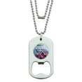 thumbnail image 1 of Superman Fortress of Solitude Military Dog Tag Bottle Opener Pendant, 1 of 4
