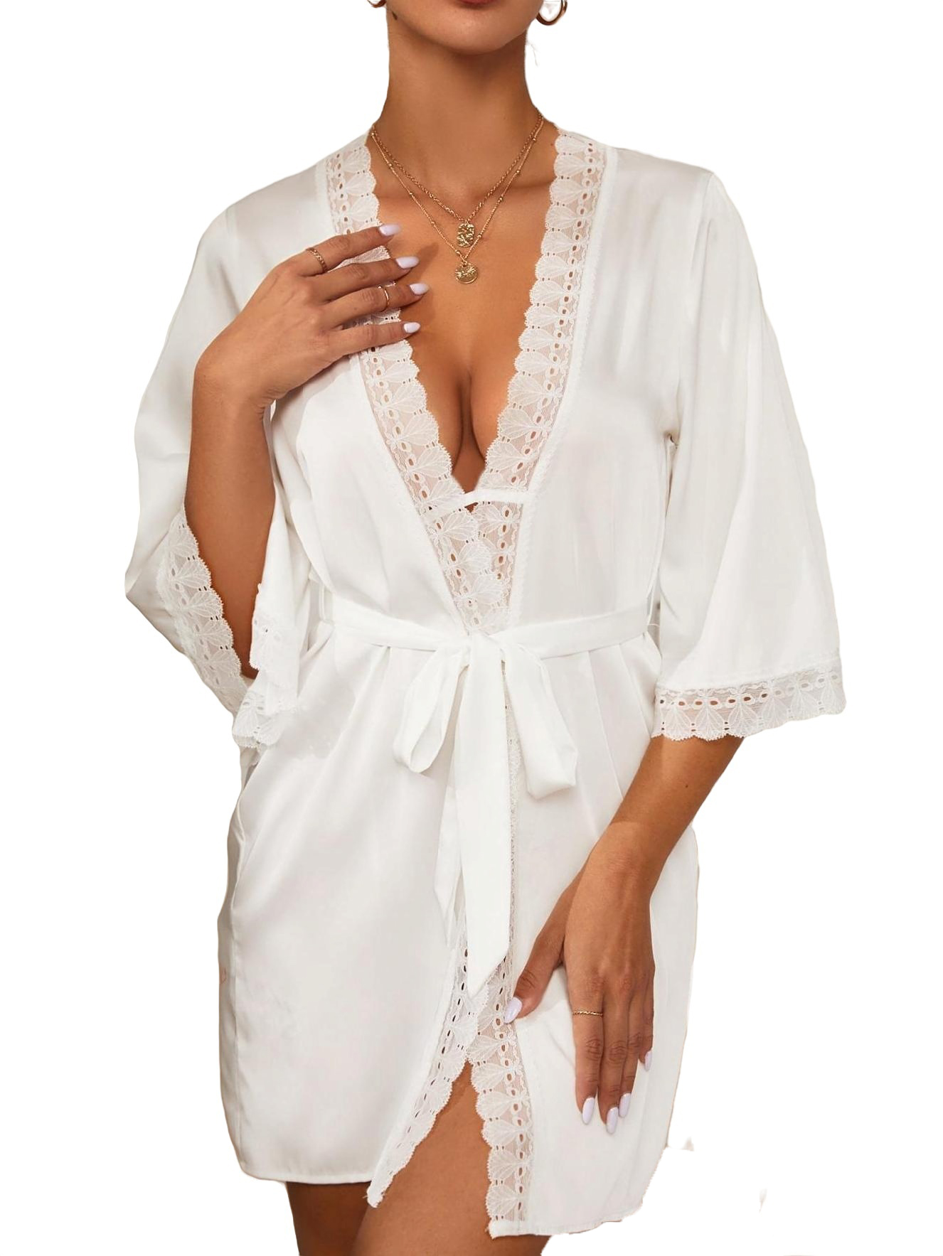 Plain White Women's Robes