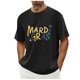 thumbnail image 4 of Casual Summer Tops Carnaval Impreso de Manga Corta Cuello Redondo, Poliéster Ligero para la Fiesta de Verano de Primavera, 4 of 9