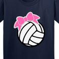 thumbnail image 4 of Inktastic Volleyball with Pink Bow Youth T-Shirt, 4 of 5