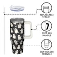 thumbnail image 3 of 30oz Halloween Tumbler with Straw and Lid Spooky Ghost Candy Travel Coffee Tumbler Cup with Handle for Spooky Halloween Gifts, 3 of 5
