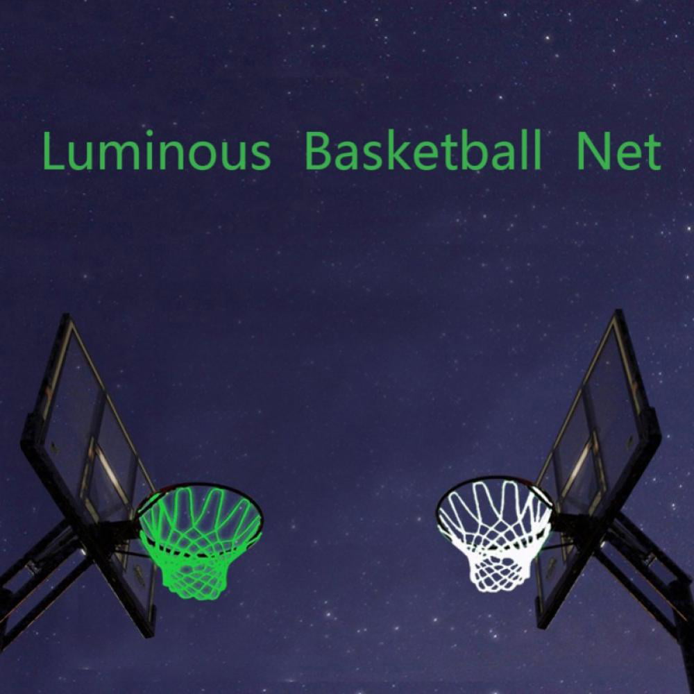 Glow In The Dark Outdoor Sports Basketball Hoop Net Shoot Training For Kid Gift 