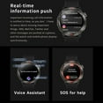 thumbnail image 6 of E EYAFA GPS Sports Smart Watches with LED Flashlight Compass, IP68 Waterproof,1.43" AMOLED Screen Fitness Tracker for iPhone Android-Orange, 6 of 20