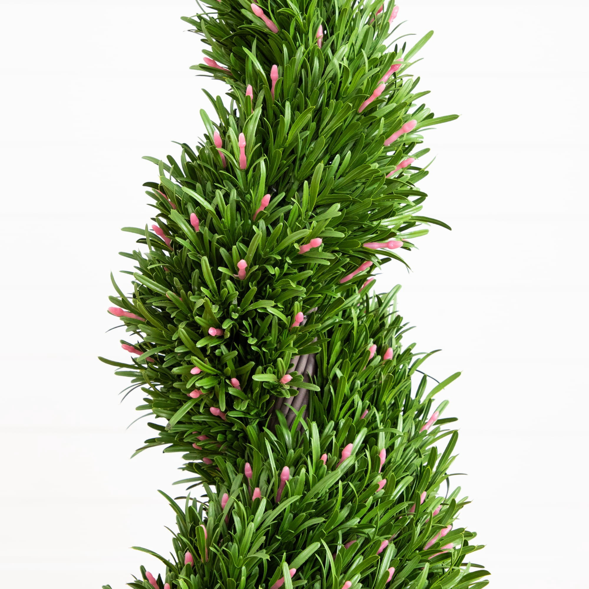 Nearly Natural 3ft. UV Resistant Artificial Rosemary Spiral Topiary Tree (Indoor/Outdoor)