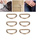 thumbnail image 4 of Metal Rings, D Rings Premium Iron Wide Application  For Bag For Clothes For Backpack Gold,Gray,Silver, 4 of 8