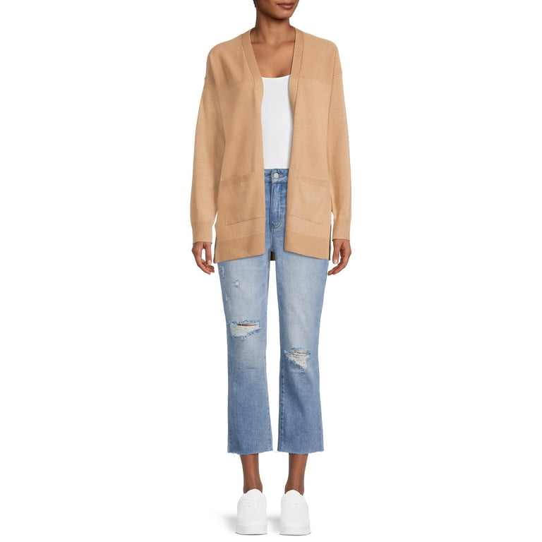 Time and tru women's open front cardigan deals
