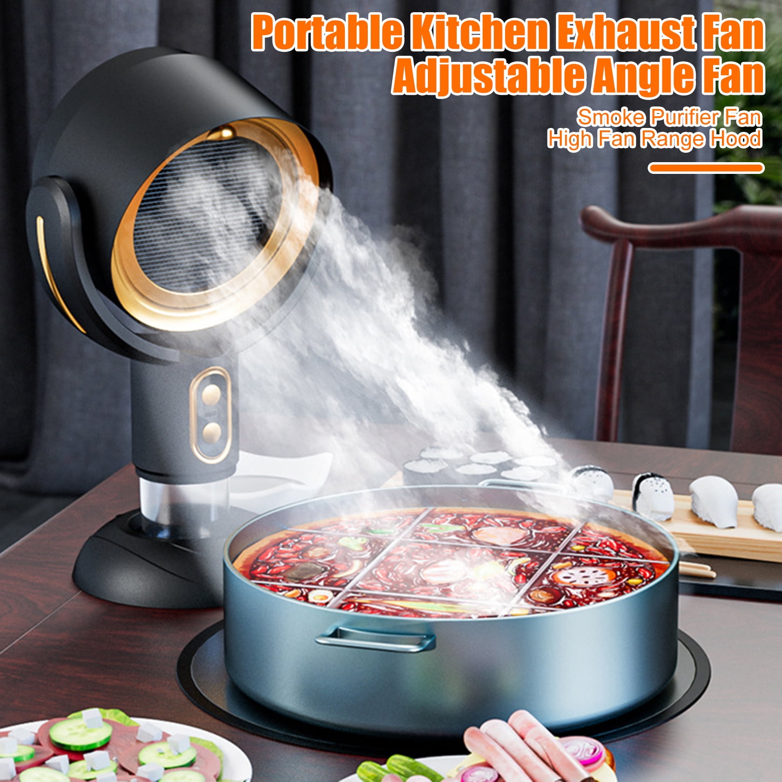 Homelife Smoke Fan for Indoors Portable Puff Chill Fan with Super Suction Smoke Purifier Filters Negative Ion Fan Smoke USB Smoke Extractor