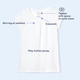 thumbnail image 2 of French Toast - Camiseta de manga corta con cuello redondo para niñas, color azul marino 8 US, 2 of 4