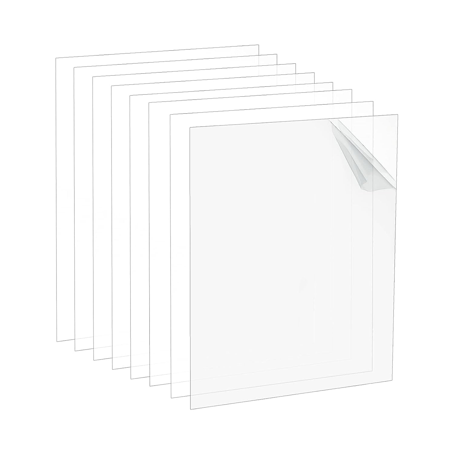 10pcs Transparent Acrylic Sheet 1mm Thick Picture Frame Glass