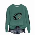 thumbnail image 5 of Sakmal Football Sweatshirts for Women Workout Lightweight Game Day Green Sweatshirts Comfy Fall Clothes 2025, 5 of 5