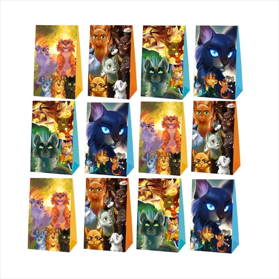 Warriors Cats Goodie Bags Party Favor Candy Decorations Treat Supplies Birthday