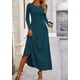 thumbnail image 5 of Conjunto PRETTYGARDEN de Top Corto de Punto Acanalado y Falda Maxi Azul Talle S, 5 of 7