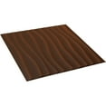 thumbnail image 6 of Ekena Millwork 19 5/8"W x 19 5/8"H Shoreline EnduraWall Decorative 3D Wall Panel, Universal Aged Metallic Rust (12-Pack for 32.04 Sq. Ft.), 6 of 6