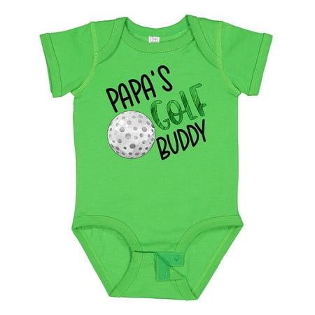 

Inktastic Papa s Golf Buddy with Golf Ball Boys or Girls Baby Bodysuit