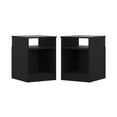 thumbnail image 4 of Mainstays Open Shelf Nightstand, Set of 2, Black, 4 of 21