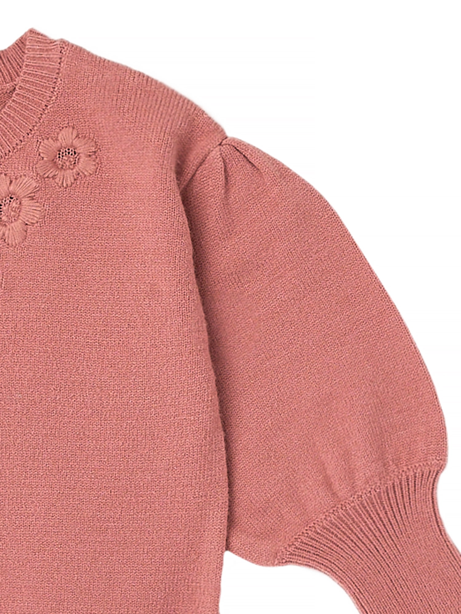 Modern Moments by Gerber Toddler Girl Embroidery Sweater, Sizes 12 Months -5T
