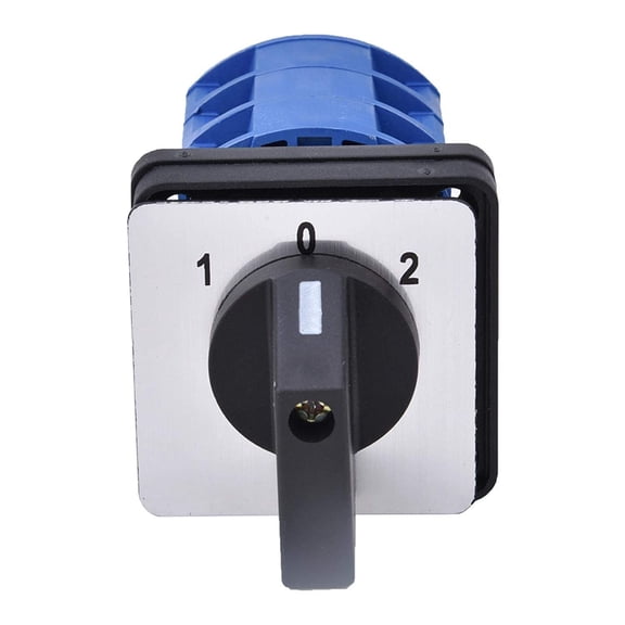 Rotary Changeover Switch 690V 25A 1-0-2 3Position Three Phase Switch Panel Tool