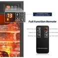 thumbnail image 6 of Electric Fireplace with 70" Mantel, Stacked Stone Surround with 23" Fireplace Insert, Adjustable Flame, Remote Control, White, 6 of 7
