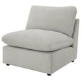 thumbnail image 4 of Collins Modular Armless Chair Grey, 4 of 10