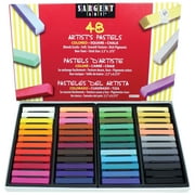 Sargent Art Assorted Colored Square Pastels, Box of 48