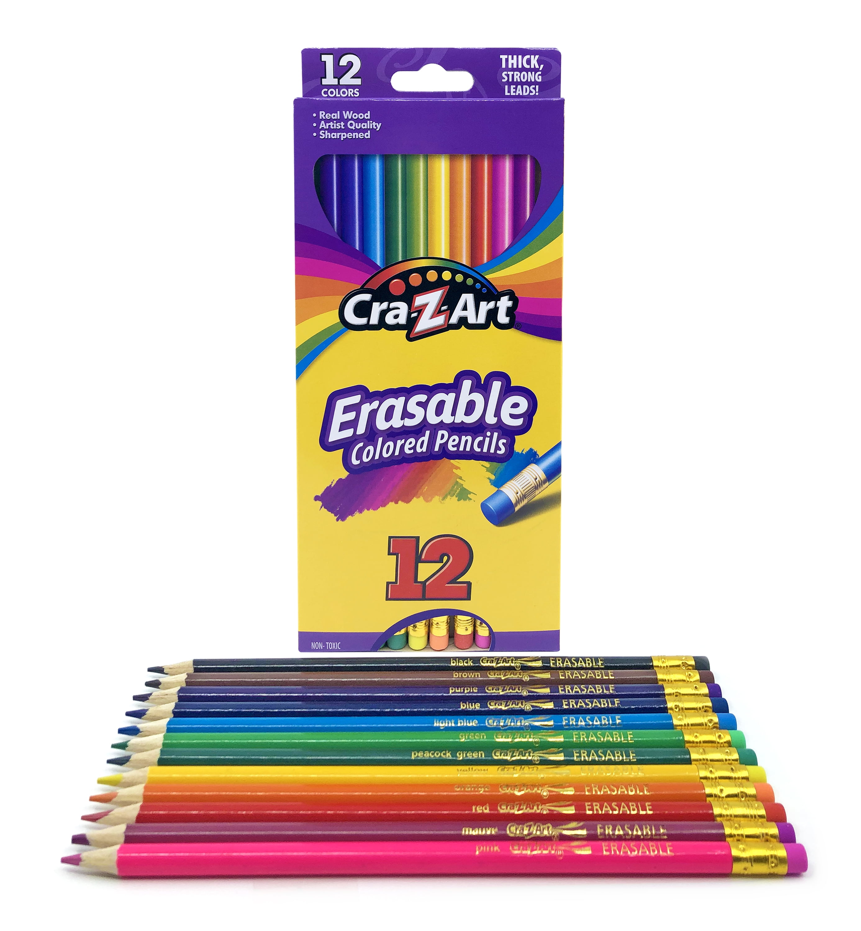 The Teachers' Lounge®  Erasable Colored Pencils, 12 Count