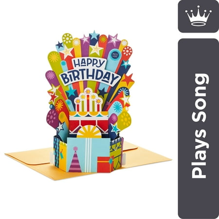 Hallmark Paper Wonder Pop Up Birthday Card with Music (Birthday Cake Happy by Pharell Williams)