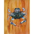 thumbnail image 1 of Carolines Treasures 8144CHF 28 x 40 In. Crab Flag Canvas- House Size, 1 of 4