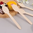 thumbnail image 1 of BEADCEST 20Pcs Diy Spoon Small Serving Spoons Beige Synthetic Material Long Handle For School Projects And Children, 1 of 7