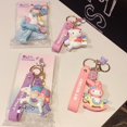 thumbnail image 2 of Sanrios Hellokittys Cinnamoroll My Melody Kuromi pompón Purins Kawaii Anime Peripheral Doll llavero lindo colgante de coche de dibujos animados YAOSANBAO BAO unisex, 2 of 2