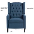 thumbnail image 7 of Recliner Chair, Living Room Chairs with Arms, Adjustable Single Reclining Sofa, Home Theater Seating Arm Chair with Thick Padded Seat, Footrest, Lounge Chair for Bedroom, Blue, 7 of 7