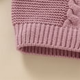 thumbnail image 5 of Splozh Chunky Knit Cardigan Newborn Baby Girl Boy Cute Long Sleeve Button Up Cardigan Toddler Knit Sweater Infant Fall Winter Clothes Pink,12-18 Months, 5 of 9