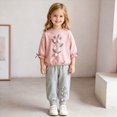 thumbnail image 2 of zuwimk Toddler Baby Girl Fall Winter Clothes Outfits Funny Letter Girl Fall Sweatshirt Pant Set(Pink,9-12 Months), 2 of 9