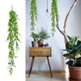 thumbnail image 6 of Zcyifa Hanging Vine Garland 2pcs Artificial Eucalyptus Garlands Plastic Hanging Vines Decorative Garlands Green, 6 of 10