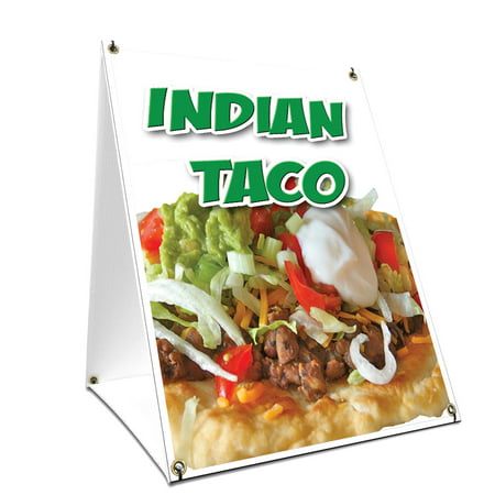 A-frame Sidewalk Hot Soup Sign With Graphics On Each Side | 18