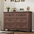 thumbnail image 2 of BeesClover Commode Rustique Moderne à 6 Tiroirs, Armoire de Rangement Grand pour Chambre, Salon Ou Couloir, MDF Robuste avec Design de Tiroir Unique, 2 of 7