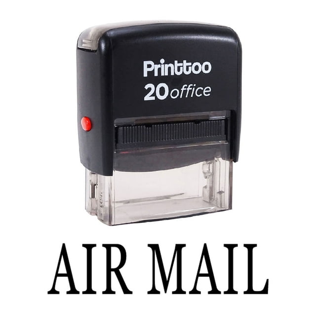 Printtoo Rubber Stamp Office Stationary AIR MAIL Self Inking Stamp-Black
