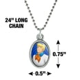 thumbnail image 4 of Scooby-Doo Fred Character Antiqued Oval Charm Pendant with Chain, 4 of 5
