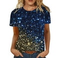 thumbnail image 1 of WEAIXIMIUNG Chemises à Manches Longues pour Femmes Travaillant à l'Extérieur T-Shirt Confortable pour Femmes Mode Impression Florale Chemises Col Rond Tee-Shirt Manches Courtes Tunique Blouse, 1 of 6