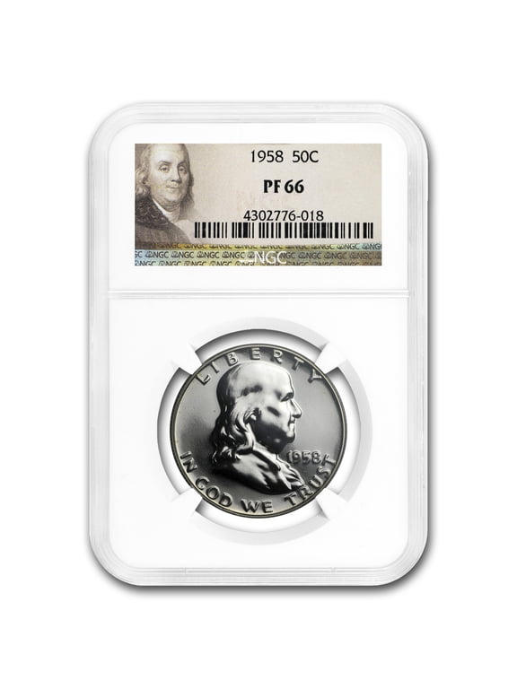 1958 Franklin Half Dollar PF-66 NGC