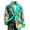 Sky Blue, variant on Long Mens Coat for Men Corduroy Print Ceremonial Dress Pocket Button Party Coat Polyester