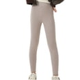 thumbnail image 2 of Avtoify Girls Full Length Pants Leggings 3-15 Years Solid Color Fleece Brushed Cotton Stretchy Yoga, 2 of 4