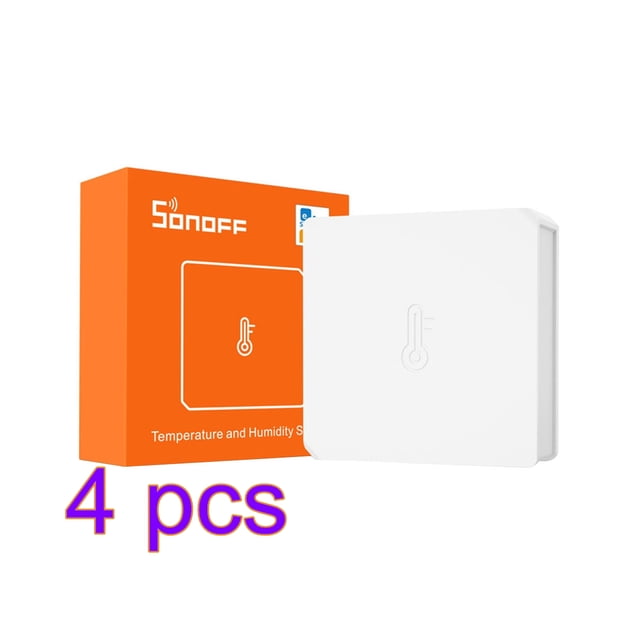 Sonoff SNZB-02 Room Wifi Sensor de temperatura Alarma Alerta de sensor inalámbrico de humedad en tiempo real tholdsy EL5192-00B*4