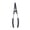 Straight inside, variant on Multipurpose Retaining Clip Tool Circlip Plier Rings Plier for Internal External Rings Installation Steel Build