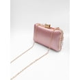 thumbnail image 3 of Floral Evening Bag for Women Beaded Clutch Purse with Sequins & Rhinestone Wedding Party Handbag with Chains, 3 of 6