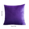 thumbnail image 2 of Tahtuvzn 17x17" Short Pillowcase Bohemian Solid Color Decorative Textured Throw Decor Sofa Bedroom Holiday Gift, Home Gifts, Purple, 2 of 5