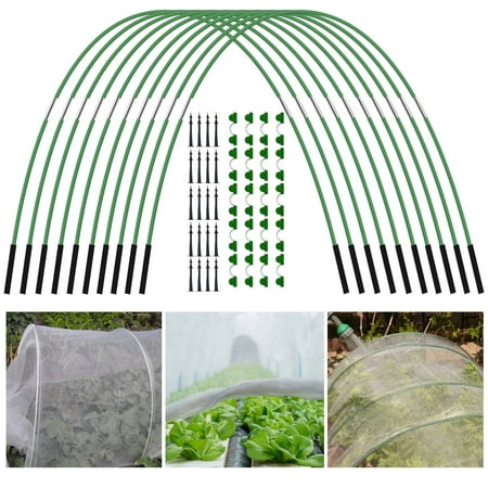 

Younar Greenhouse Hoops | Garden Netting For Plants | Garden Hoops For Raised Beds Garden Grow Tunnel Up To 10 Set Long Rust-Free Garden Hoop For Row Cover Plant Cover