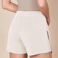thumbnail image 5 of MIUOWANP Women's Casual Shorts High Waisted Solid Color Skinny Skort Size S(4)Beige, 5 of 6