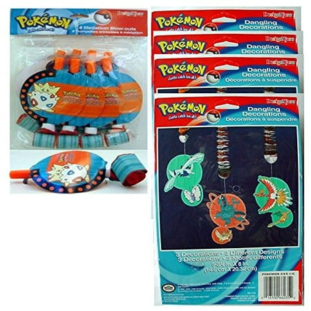  Pokemon  Party  Decorations  Gift Bundle 5 Piece 